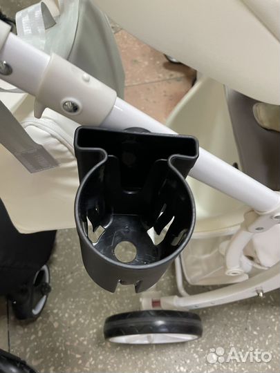 Коляска 2в1 Экокожа молочный в наличии