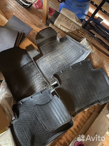 Коврики салона резиновые hyundai santa fe