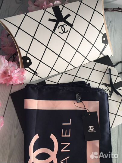 Палантины шелк бренд с упаковкой