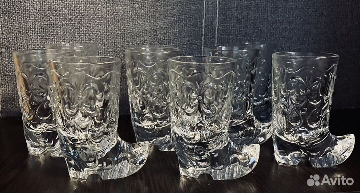 Стопка сапожок хрусталь СССР