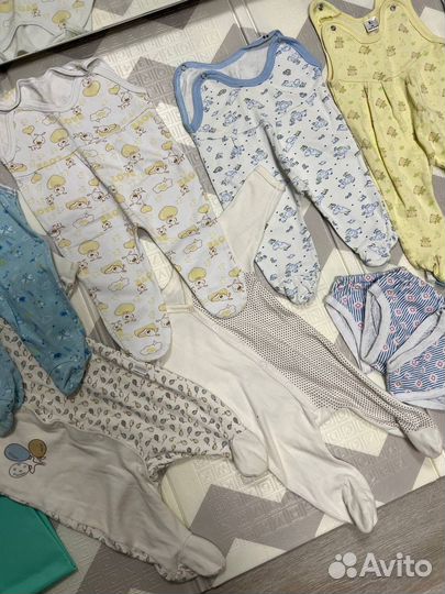 Вещи пакетом на новорожденного мальчика 56