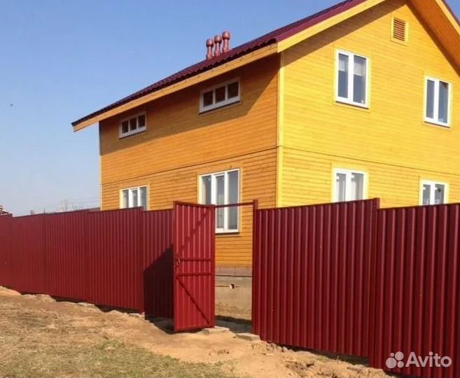 Забор из профнастила профессионально быстро