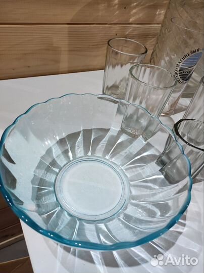 Блюдо салатник рюмки стопки стаканы сосуд