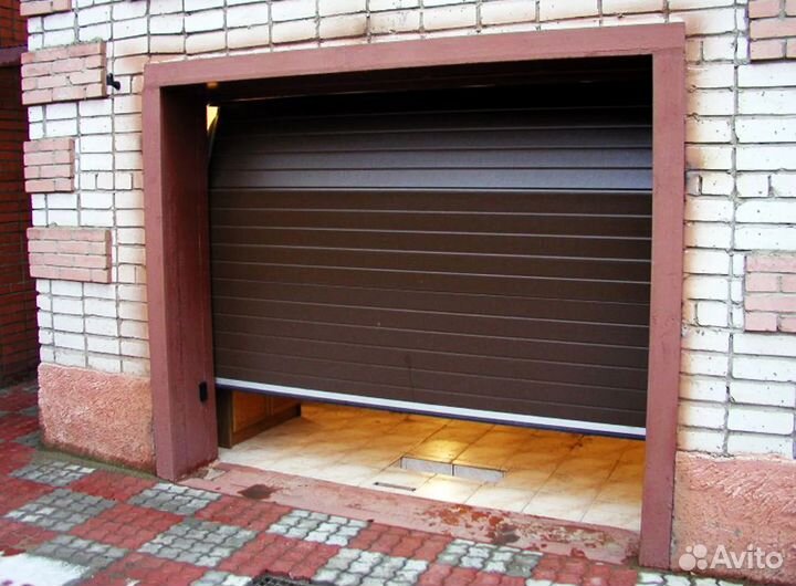 Секционные ворота с монтажом