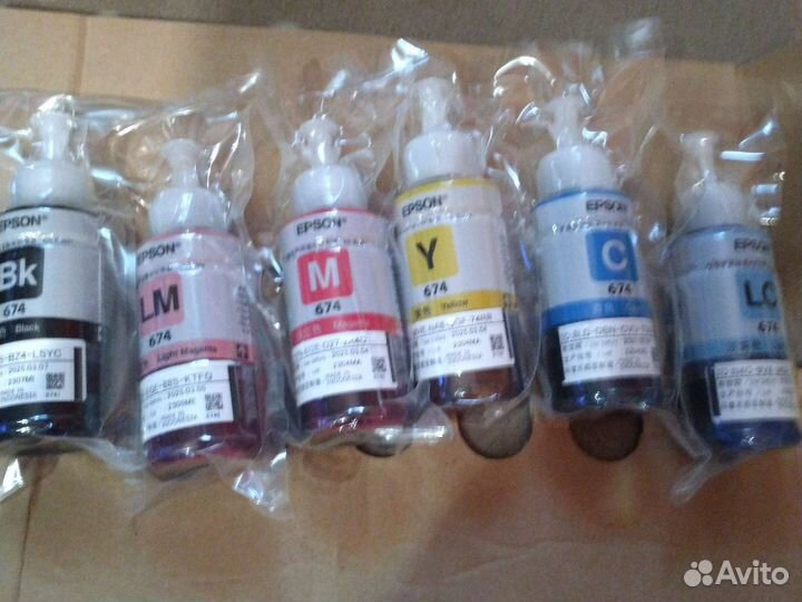 Чернила оригинальные для принтера Epson l800 l805
