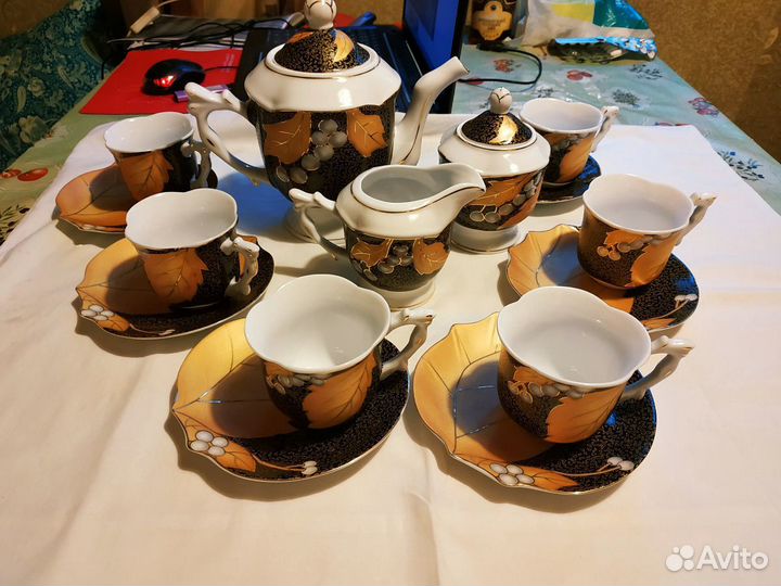 Чайный сервиз,15 предметов, китайский фарфор