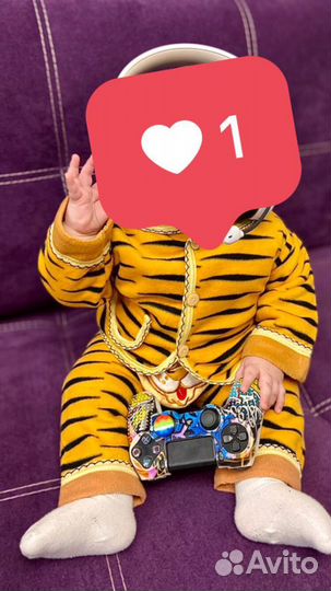 Флисовый костюм 74 см