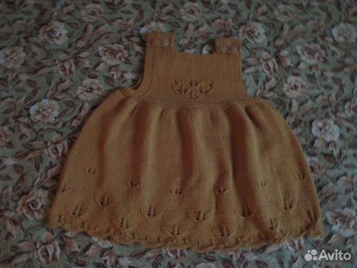 Детский сарафан ручной вязки на 1 - 1. 5 г новый