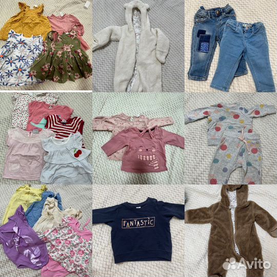 Вещи для девочки 56-80 zara,H&M,Baby go,Waikiki