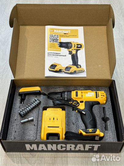 Аккумуляторная дрель шуруповет Mancraft DR24V