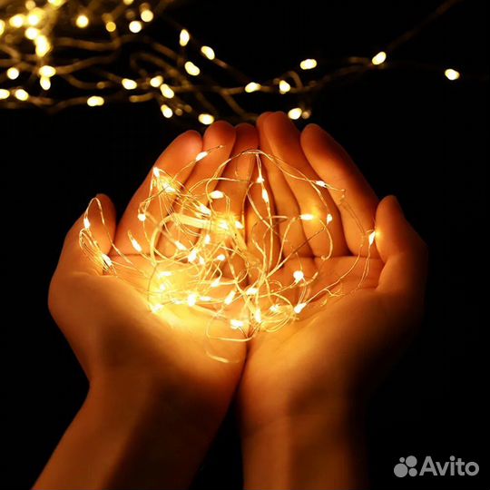 Гирлянда росса, нить, россинка