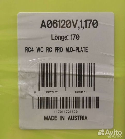 Горные лыжи Fischer rc4 RC-pro мо-plate170Новые23г