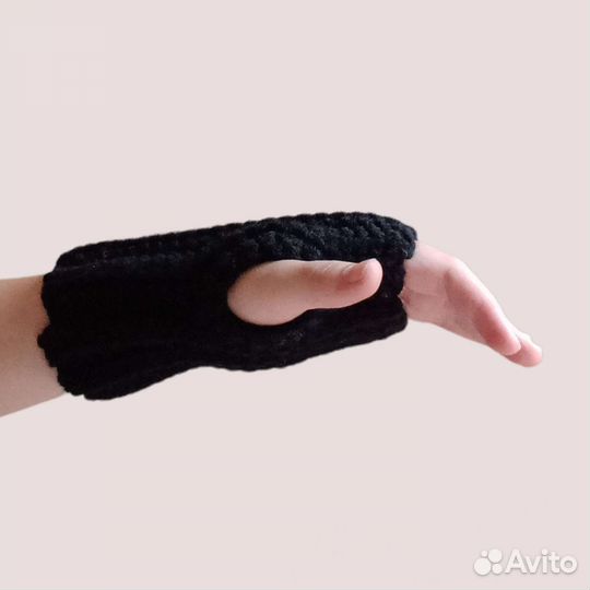 Митенки вязанные