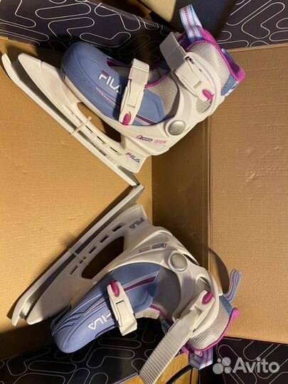 Коньки раздвижные ледовые Fila размер 26-30