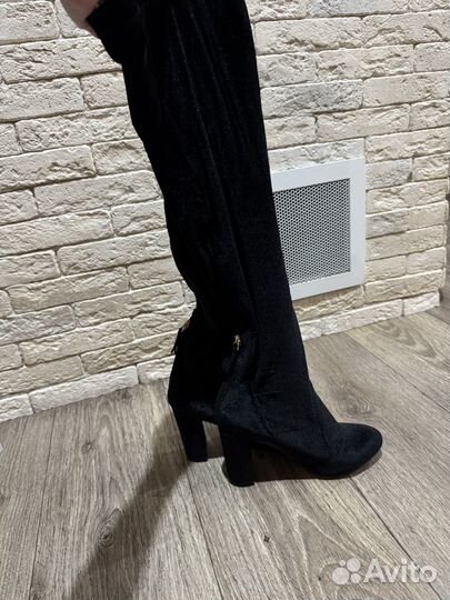 Ботфорты велюр италия