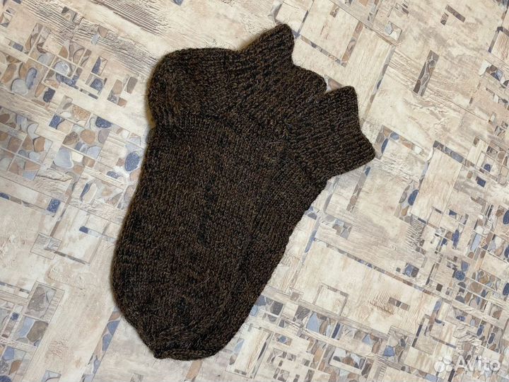 Носки шерстянные мужские вязанные