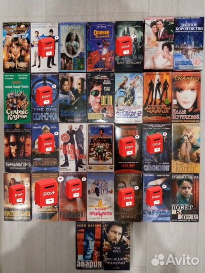 Видеокассеты VHS и DVD диски