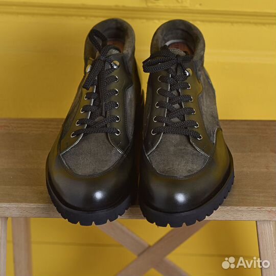 Полуботинки мужские кожа низкие Дерби