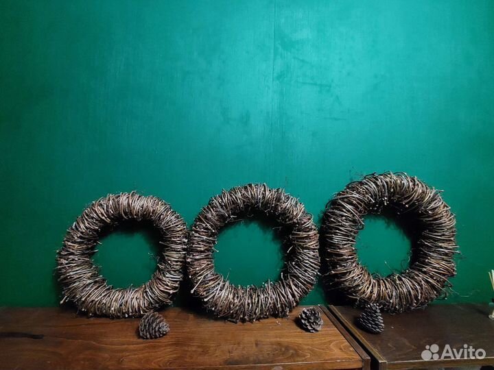 Венок из лозы, основа для венка экодекор