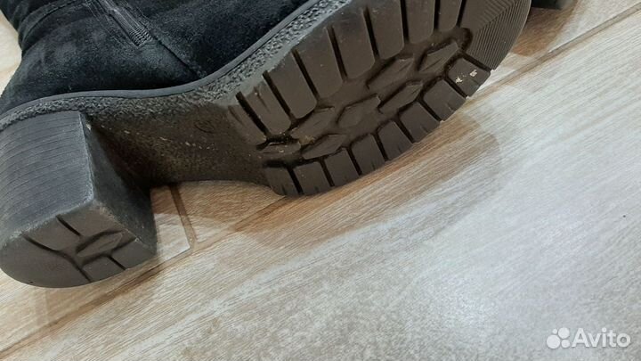 Сапоги замша зима