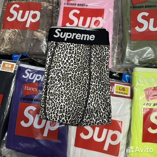 Трусы Supreme boxer briefs hanes