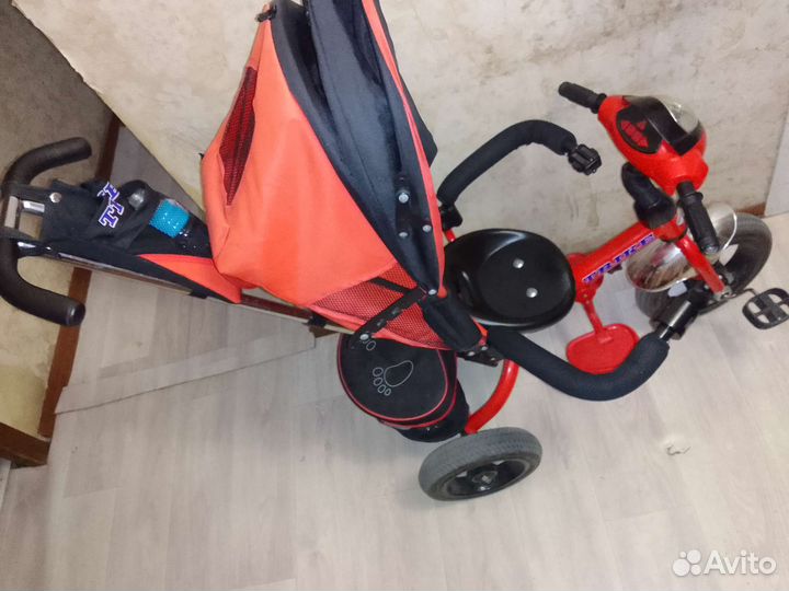 Велосипед с родительской ручкой