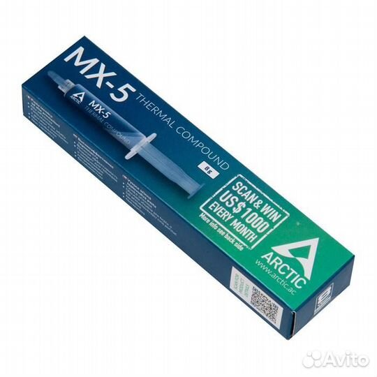 Термопаста Arctic Cooling MX-5 вес 8 грамм
