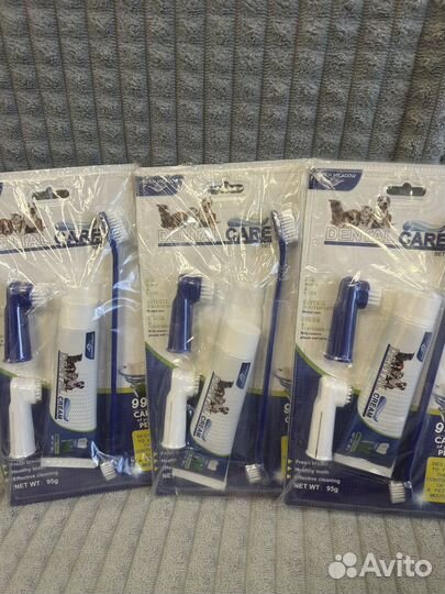 Зубная паста для собак/ набор с щеткой