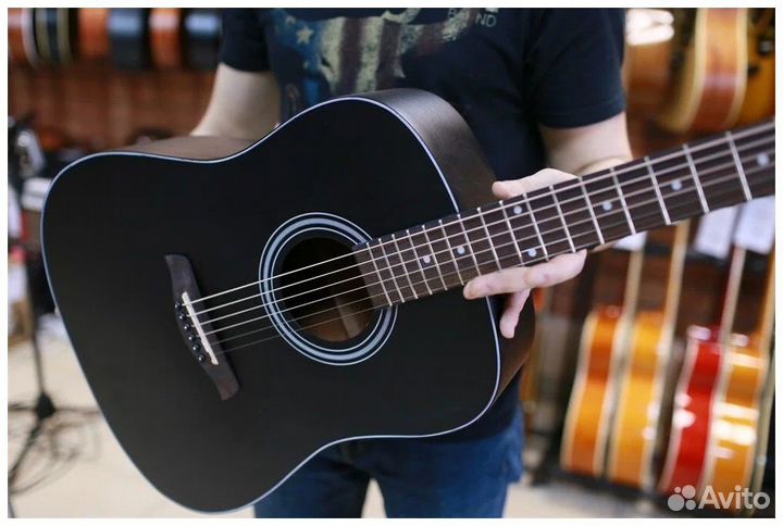 Акустическая гитара Flight D-175 BK