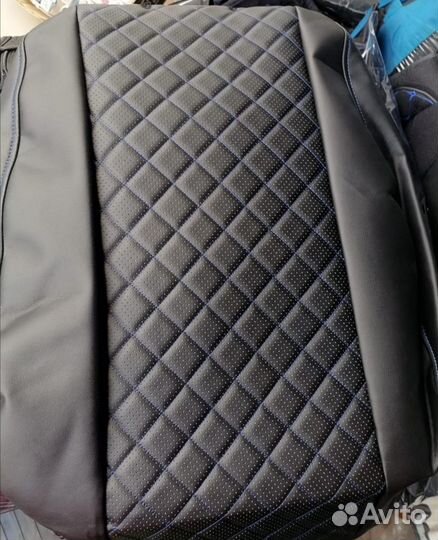 Чехлы на kia rio ромб до верха