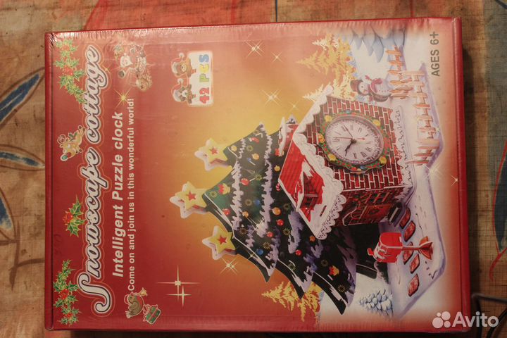 3D пазл с часами