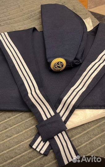 Бескозырка с гюйсом морская