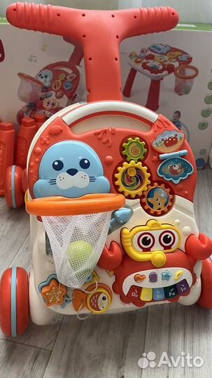 Ходунки каталка столик 2в 1 BabyGo