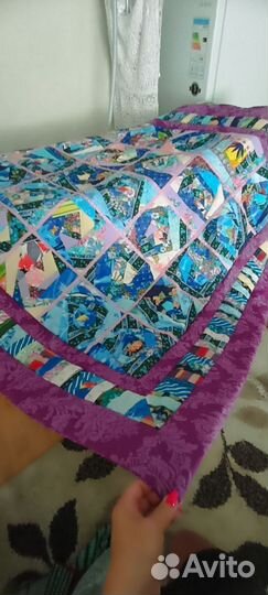 Лоскутное одеяло ручной работы 2.15*1.65