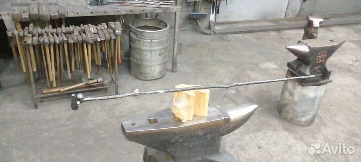 Трость кованная,прямая,художественная ковка