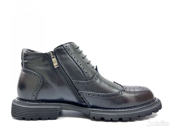 Ботинки мужские зимние натуральная кожа