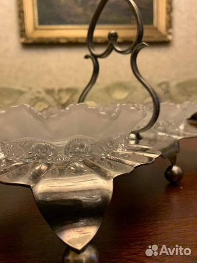 Менажница,ваза,серебрение, Англия Sheffield