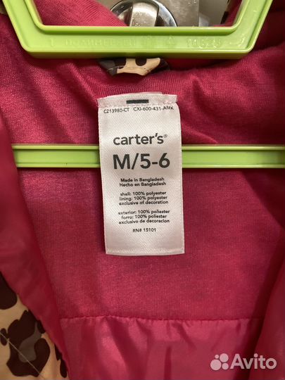 Плащ ветровка для девочки 110-116 carters