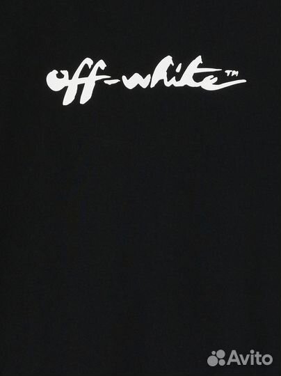 Off white платье-футболка теплое женское farfetch