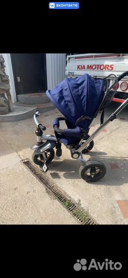 Детский трехколесный велосипед-коляска