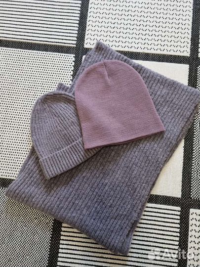 Женский шарф и шапка