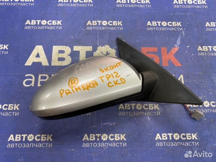 Зеркало правое Nissan Primera TNP12 F9Q 2001-2005