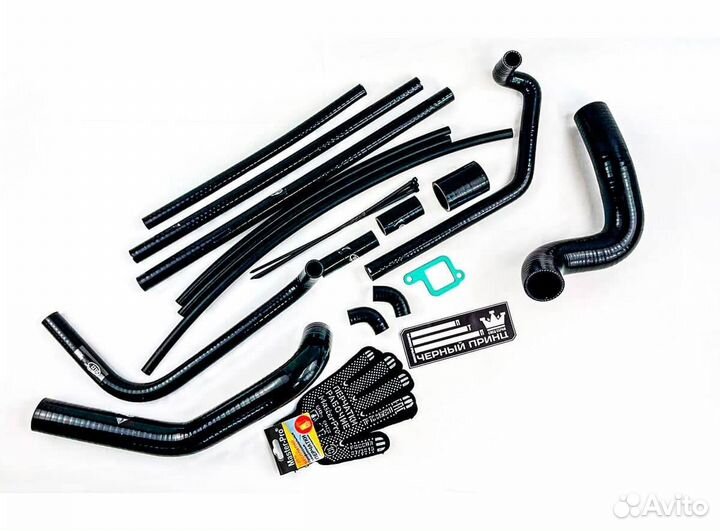 Патрубки УАЗ Патриот, Пикап, Профи 2017 (силикон)