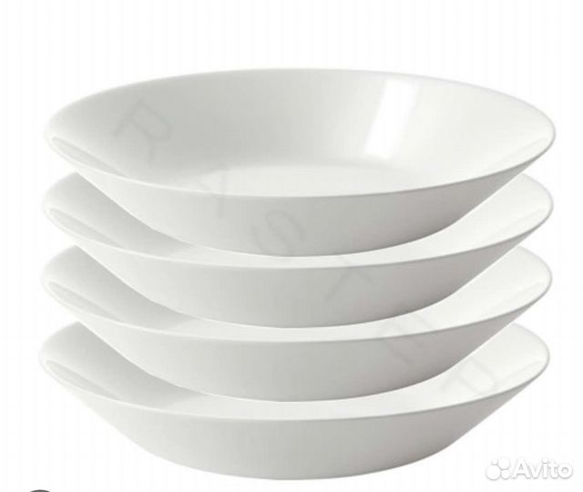 Тарелка суповая 20см Икеа офтаст 6шт