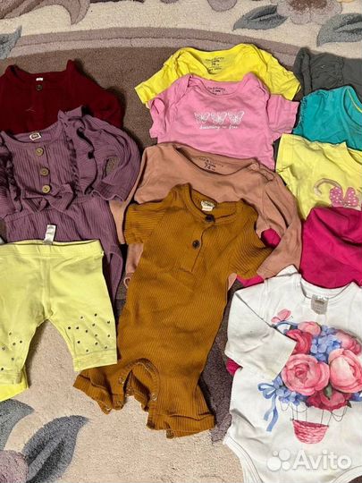 Пакет фирменных вещей на девочку 68 74