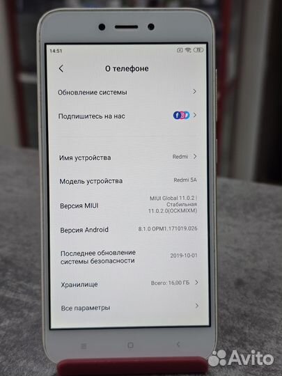 Xiaomi Redmi 5A, 2/16 ГБ