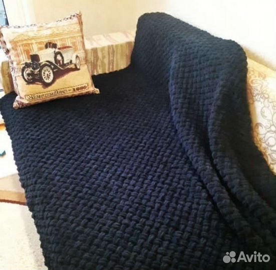 Плед вязаный