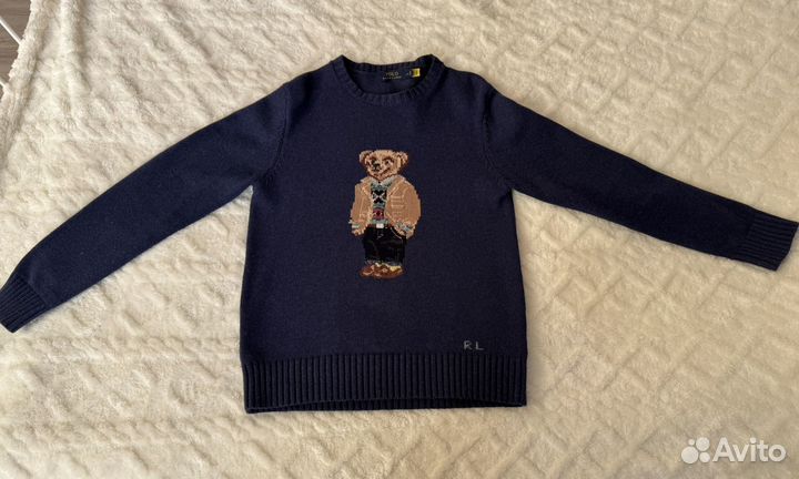 Ralph lauren свитер с мишкой