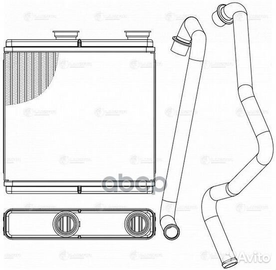 Радиатор отоп. для а/м Chevrolet Spark M300 09