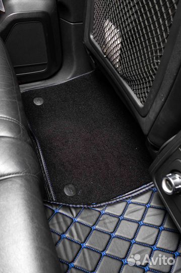 3D коврики из экокожи Volkswagen Touareg 2011